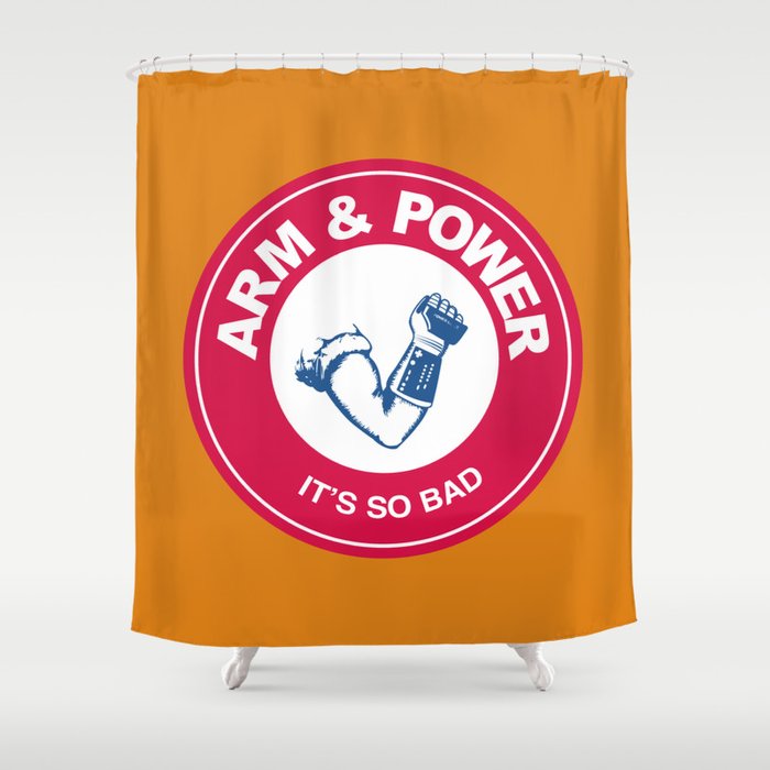 Arm & Power Shower Curtain
