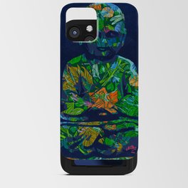 Buddha Floral Collage iPhone Card Case