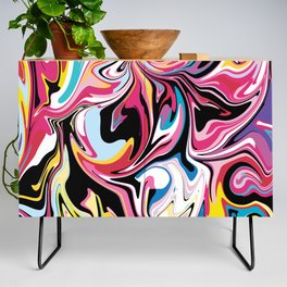 Abstract Painting 3 Credenza