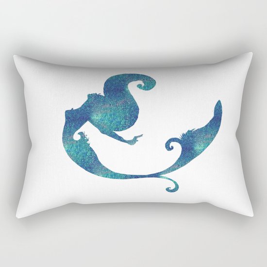 Azure mermaid Rectangular Pillow