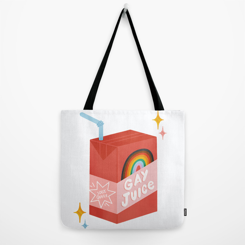 Gay Juice Inspired By The L Word Tote Bag By Maiafaddoul Society6