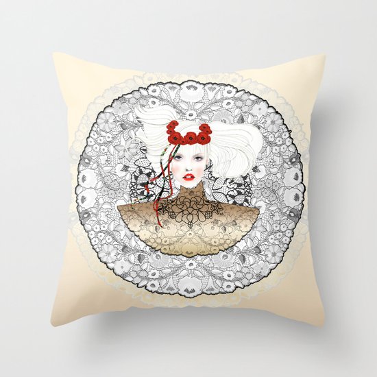 GOLDEN MARCH Throw Pillow