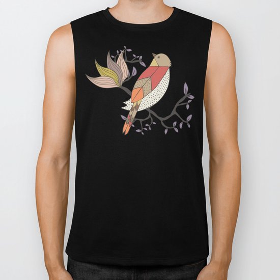 Singing Red Bird Biker Tank