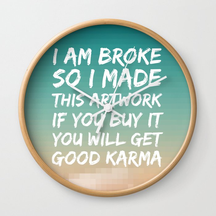 Good Karma Wall Clock