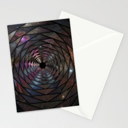 Heptagon space portal Stationery Card