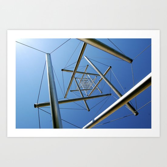 The Sculpture "Needle Tower" by Kenneth Snelson in Washington, D.C. Art Print