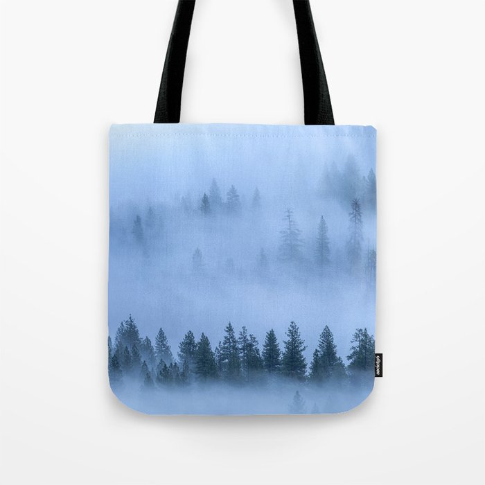 Trees and Fog Tote Bag