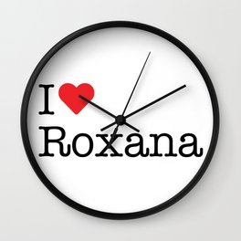I Heart Roxana, IL Wall Clock
