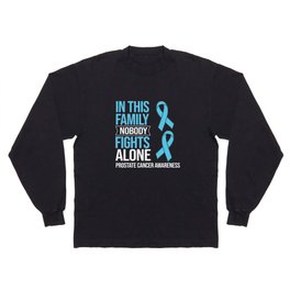 Prostate Cancer Blue Ribbon Survivor Awareness Long Sleeve T-shirt