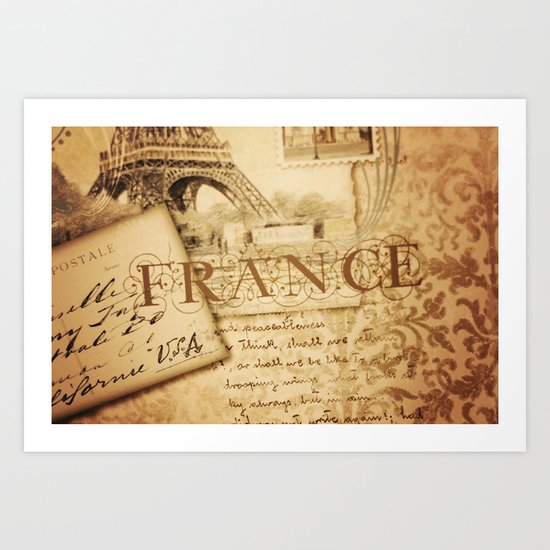 I ♥ France Art Print