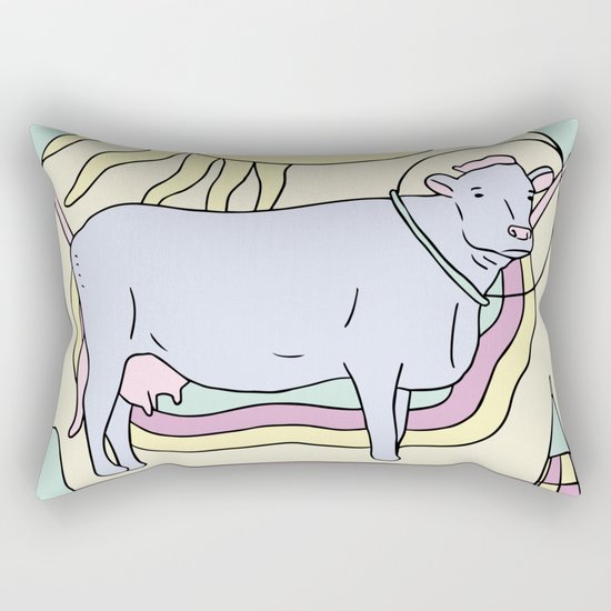 To The Moo Rectangular Pillow