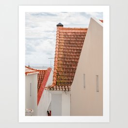 Urban Perspectives: Lisbon's Rooftops Art Print