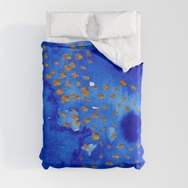 gold snow I Duvet Cover