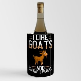 Baby Goat Cute Farmer Mountain Goats Wine Chiller