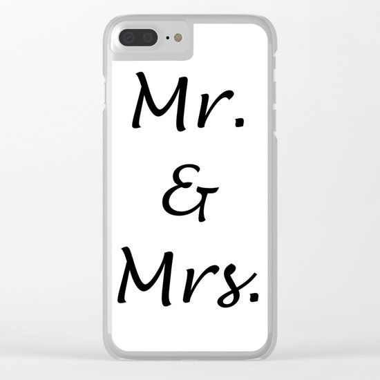 MR. & MRS. Clear iPhone Case