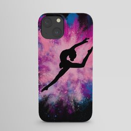 gymnast dancer colour splash iPhone Case