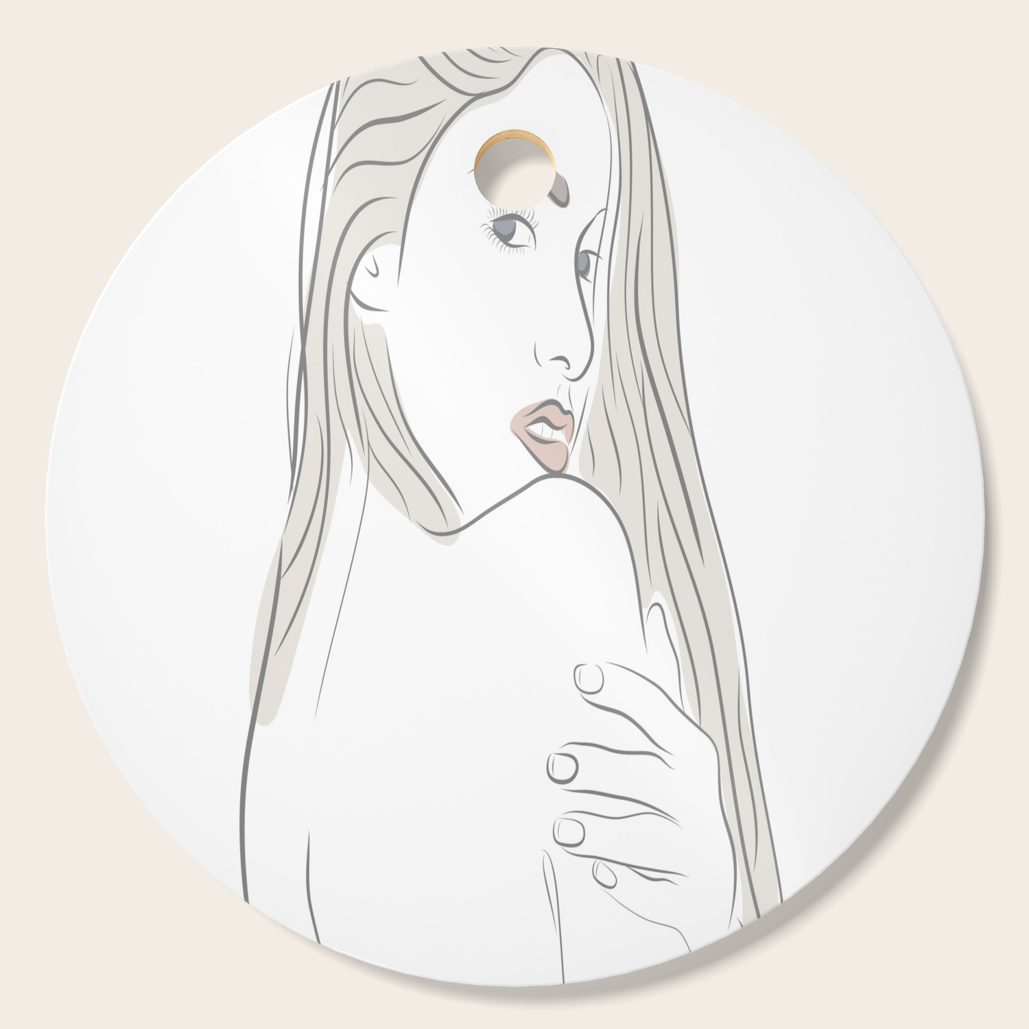Minimal Line Drawing Beautiful Woman Looking Over Shoulder Cutting Board By Designbycheyney Society6,Easy Cute Cartoon Shark Drawing