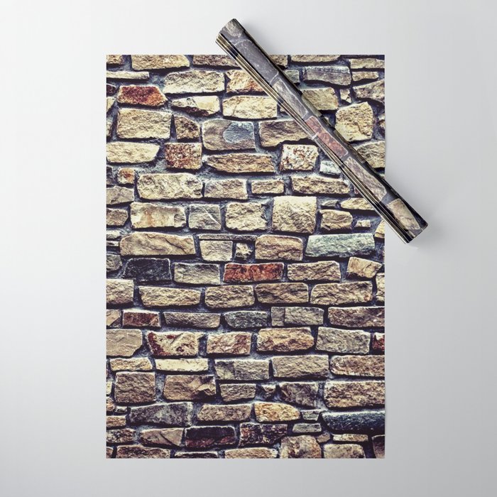Brick Wall Pattern Wrapping Paper by SvanteKallquist Society6
