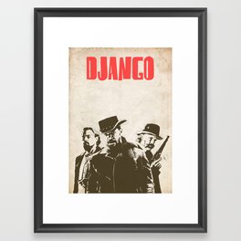 Django Unchained illustration Framed Art Print