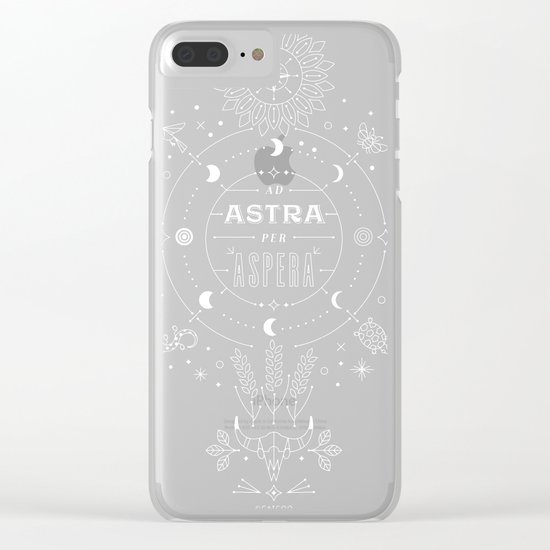 Ad Astra Per Aspera Clear iPhone Case