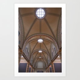 Ceiling of the gallery of honnor at the Rijksmuseum -Dutch art history - Travel photography Art Print
