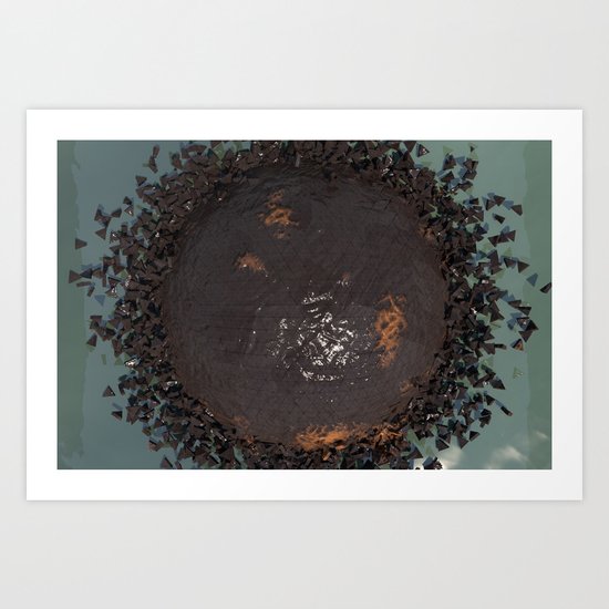 Water Damage Art Print