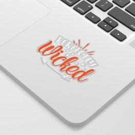 Perfectly Wicked Cool Halloween Sticker