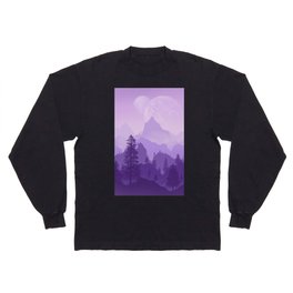 Planet Landscape purple  Long Sleeve T-shirt