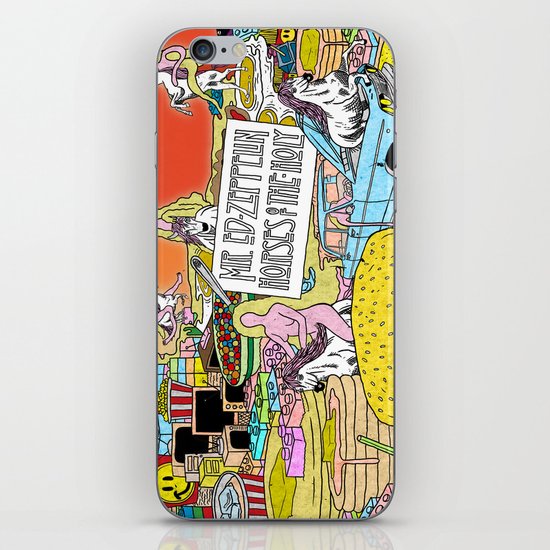 Mr. Ed-Zeppelin - "Horses of the Holy" by Steven Fiche iPhone Skin