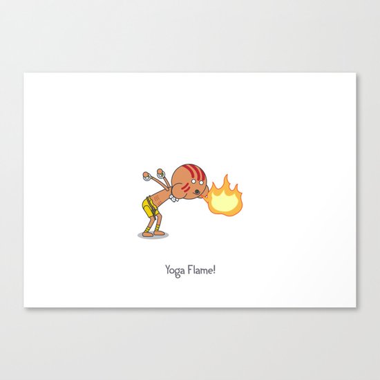 Yoga Flame! Canvas Print