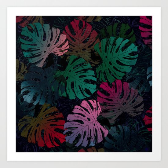 Dark tropics Art Print