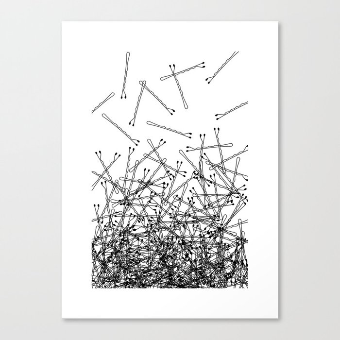 Bobby Pin Pile Up Canvas Print By Johnny99 Society6