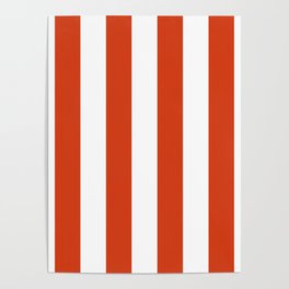 Red White Stripe - By The Seashore Poster