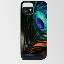 Peacock Feather Pattern iPhone Card Case
