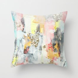 Abstract #3 by Jennifer Lorton Throw Pillow