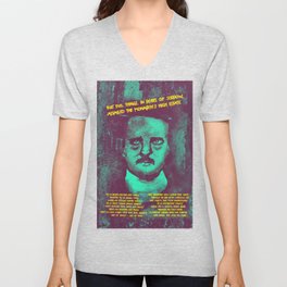Edgar Allan Poe V Neck T Shirt
