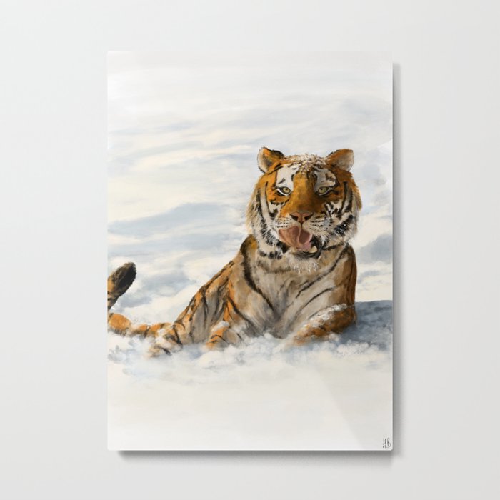 Siberian Tiger Metal Print