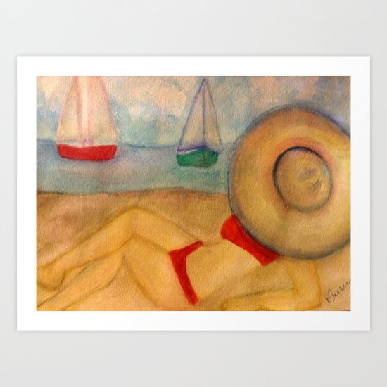 Big Hat Art Print
