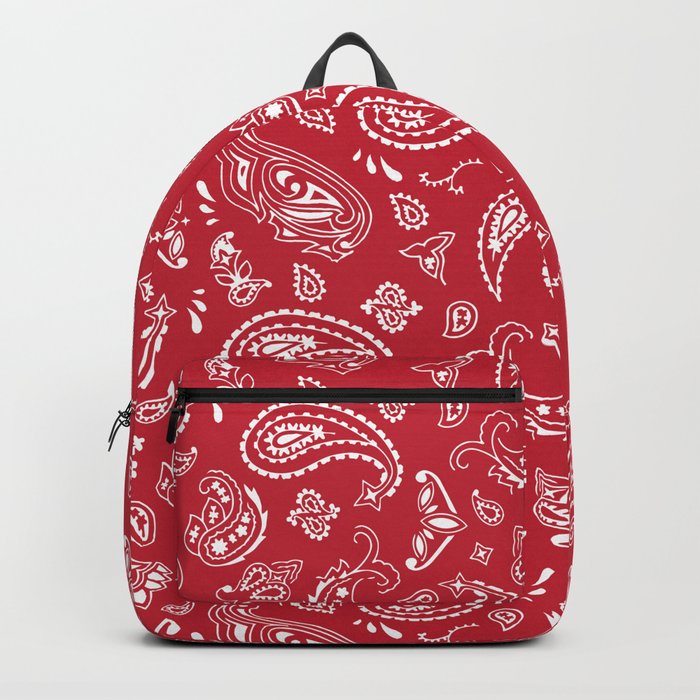 Red hotsell bandana backpack