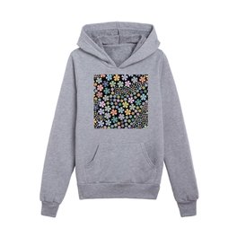 Mid Century Modern Flowers / Colorful Maximalist Floral Decor Kids Pullover Hoodies