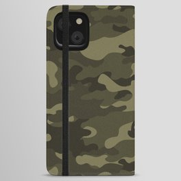 vintage military camouflage iPhone Wallet Case