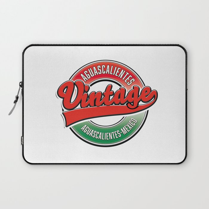 Aguascalientes Mexico vintage logo. Laptop Sleeve