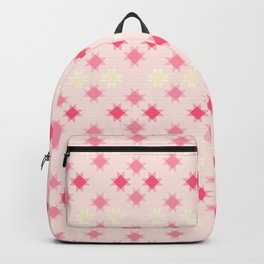 Pastel Pink Geometric Pattern  Backpack