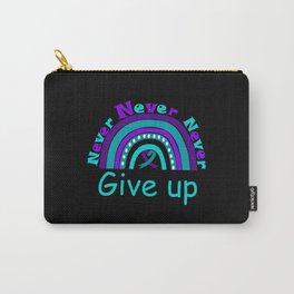 never give up (inspirational suicide prevention quotes for suicide prevention week) Carry-All Pouch | Suicidesupport, Graphicdesign, Nevergiveup 