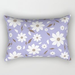 Flowers and leafs purple Rectangular Pillow