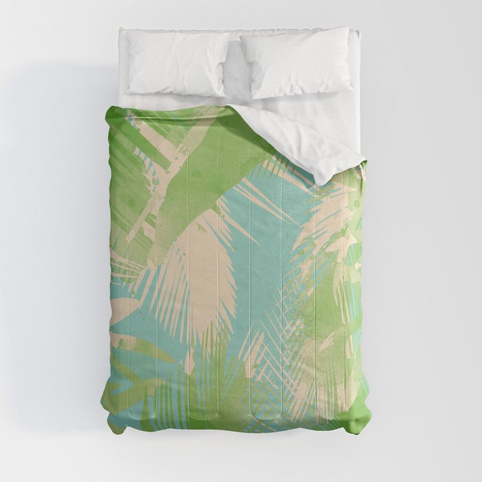 Tropical  turquoise Comforter