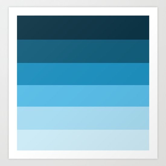 the blues Art Print