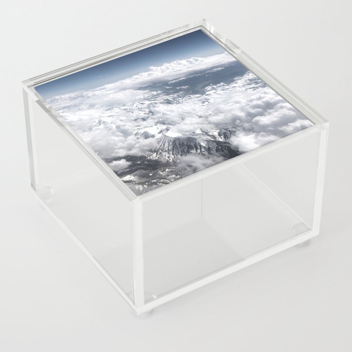 Above the Clouds and Mountains Acrylic Box