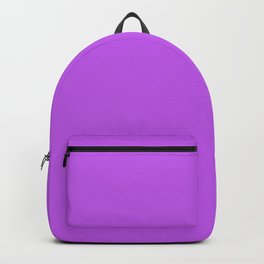 Tyrian Purple Simple Solid Color All Over Print Backpack | Purple, Solid, Print, Simple, Neonpurple, Digital, Graphicdesign, Tyrian, Color, Brightpurple 