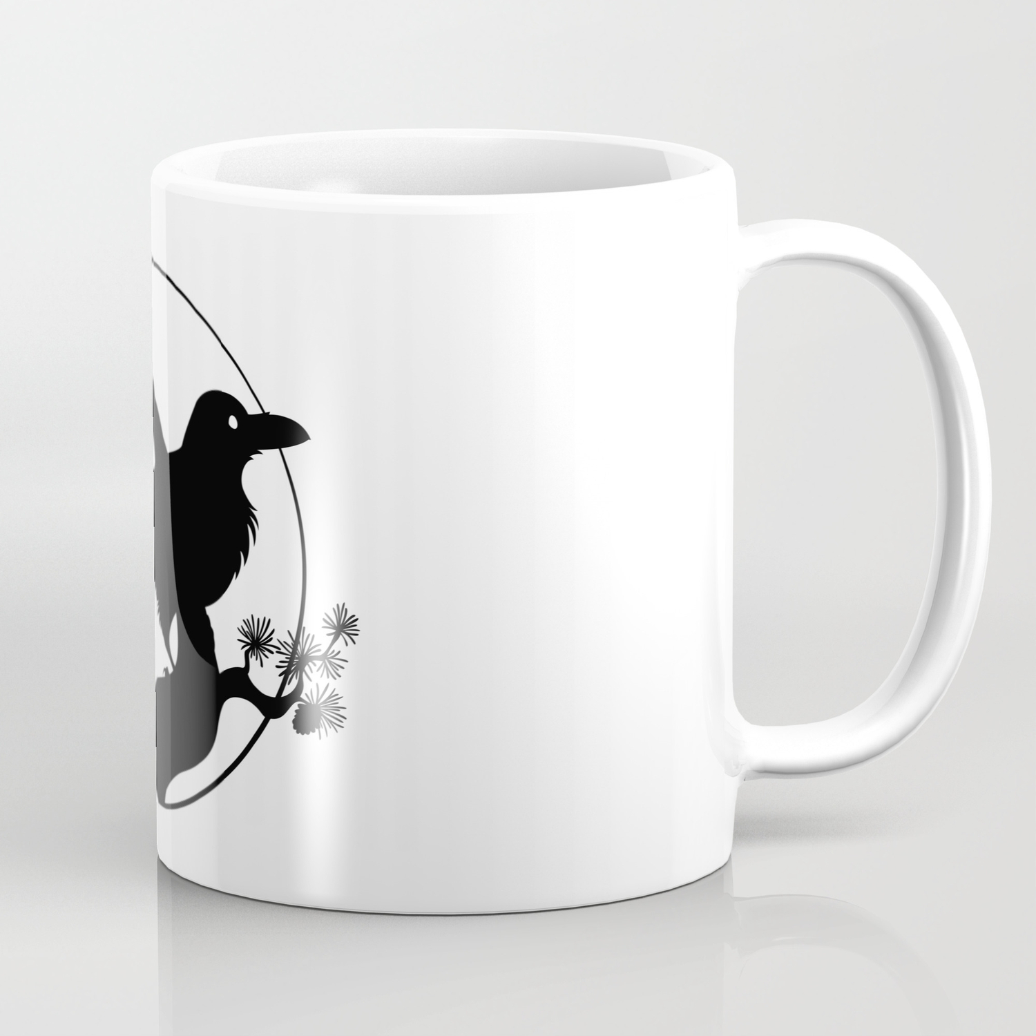 Raven Silhouette I Coffee Mug By Jadafitch Society6